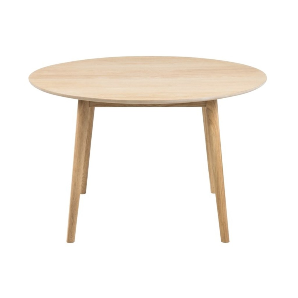 nagano 4 seater round oak dining table