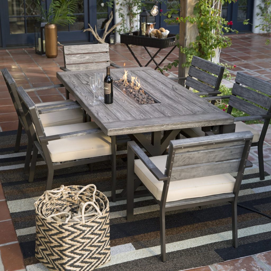 patio dining sets offer classy al fresco dinner opportunity