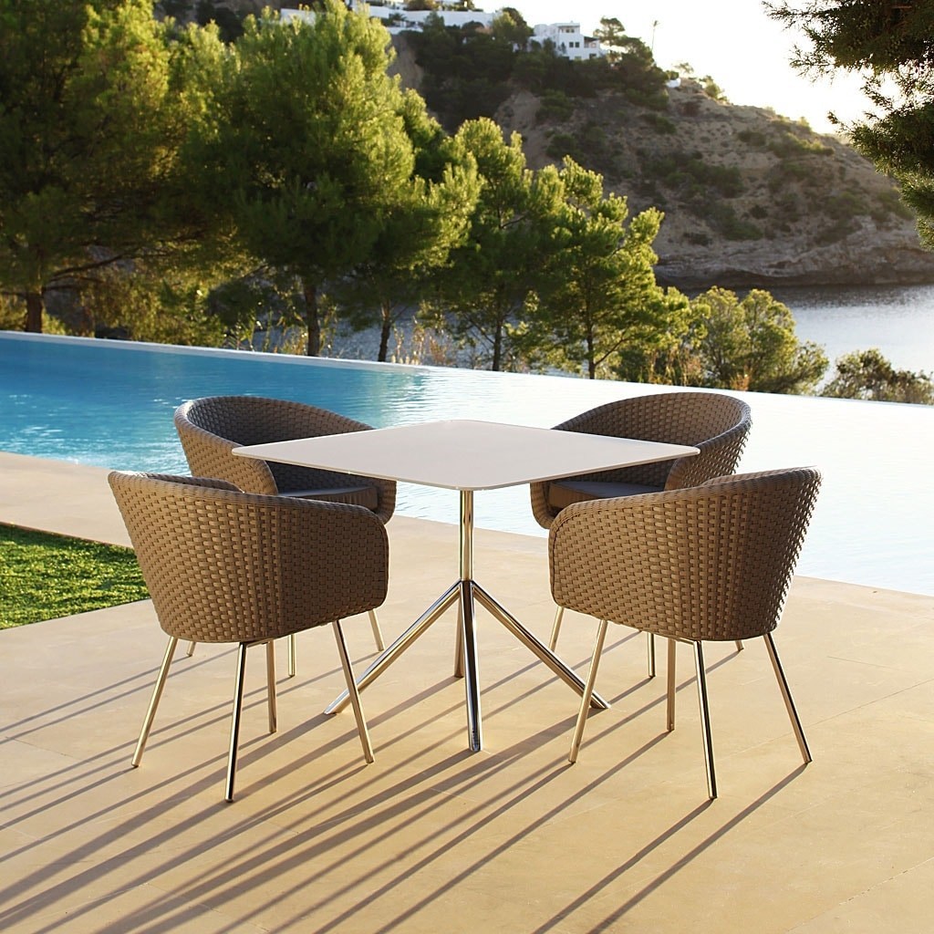 modern garden furniture shell retro design outdoor dining