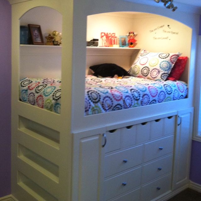 built in princess bed my friends made this for their