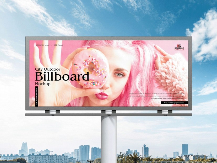 free city outdoor billboard mockup for advertisement on behance