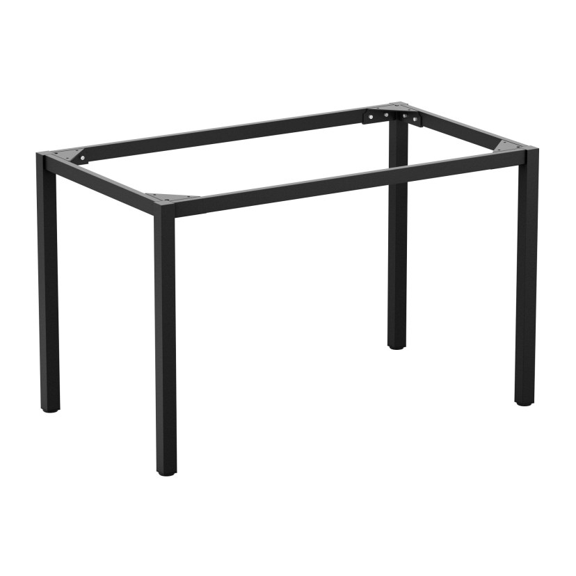 bison bison black rectangular dining table base