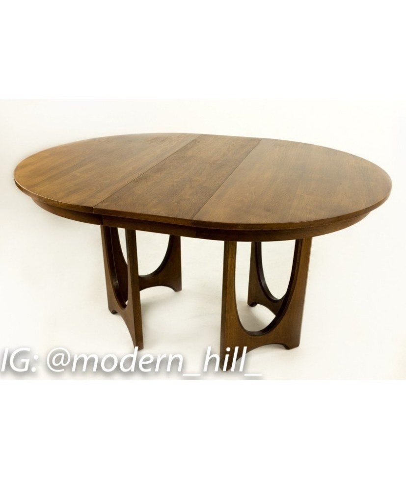 broyhill brasilia mid century round pedestal dining table