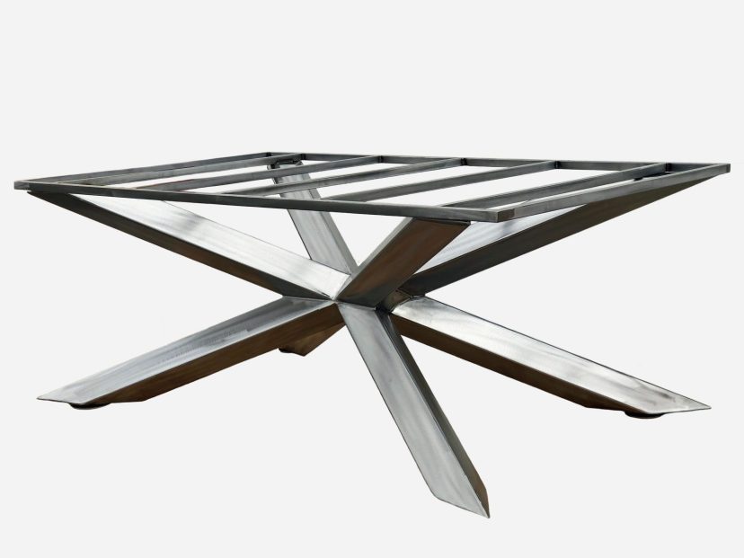 custom metal table base for dining table or conference table