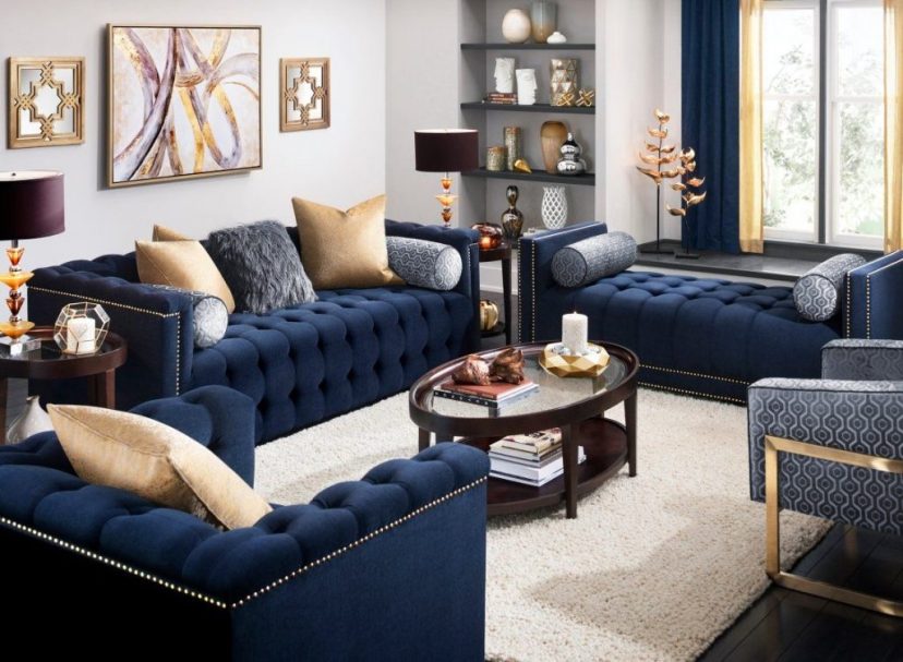 diana sofa blue living room decor blue couch living room