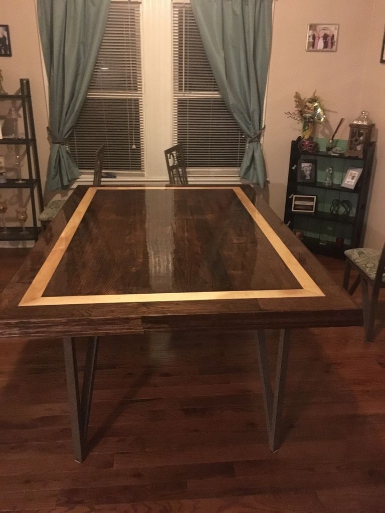 dining table top from hardwood flooring 8 steps with