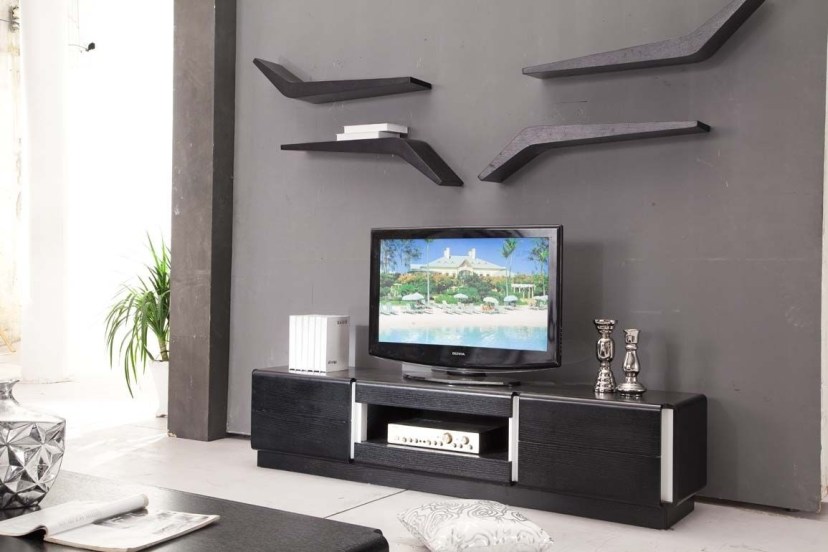 furniturestunning creative tv stand ideas with black