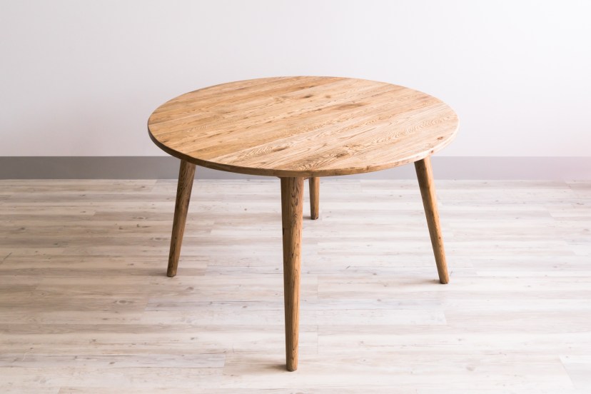 tiffany round oak dining table 120cm