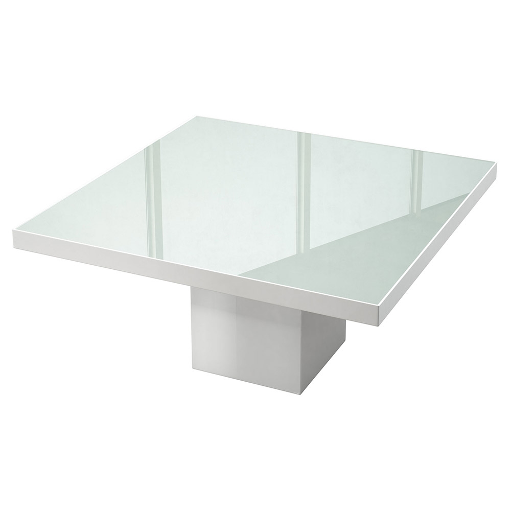 beech dining table white glass