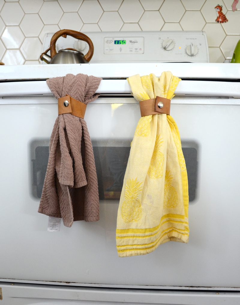 diy kitchen towel holder tutorial consumer crafts