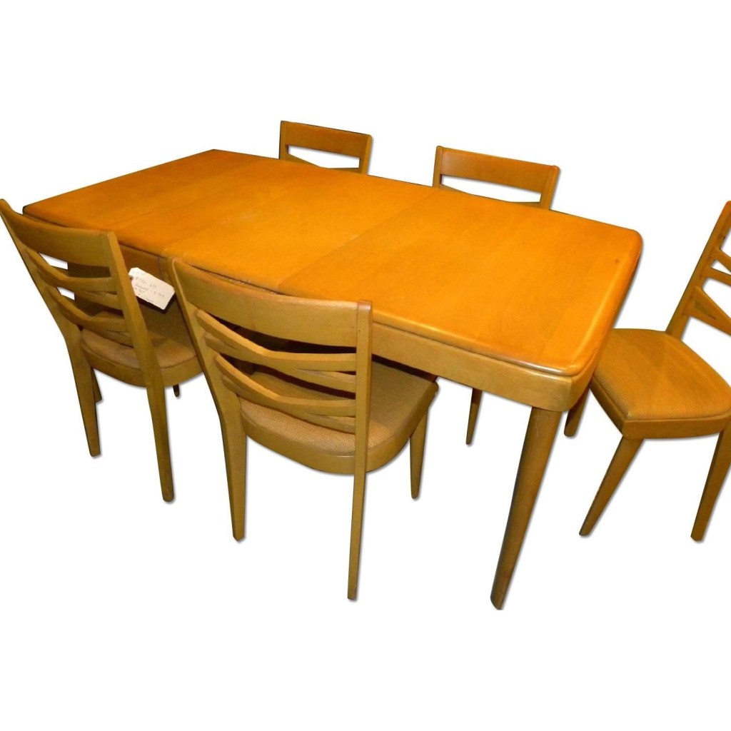 heywood wakefield 1947 mid century modern dining table w 5