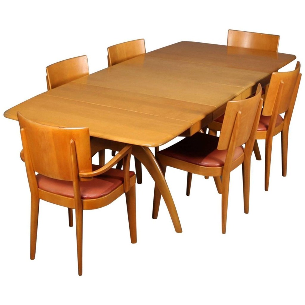 mid century modern wishbone dining table set heywood