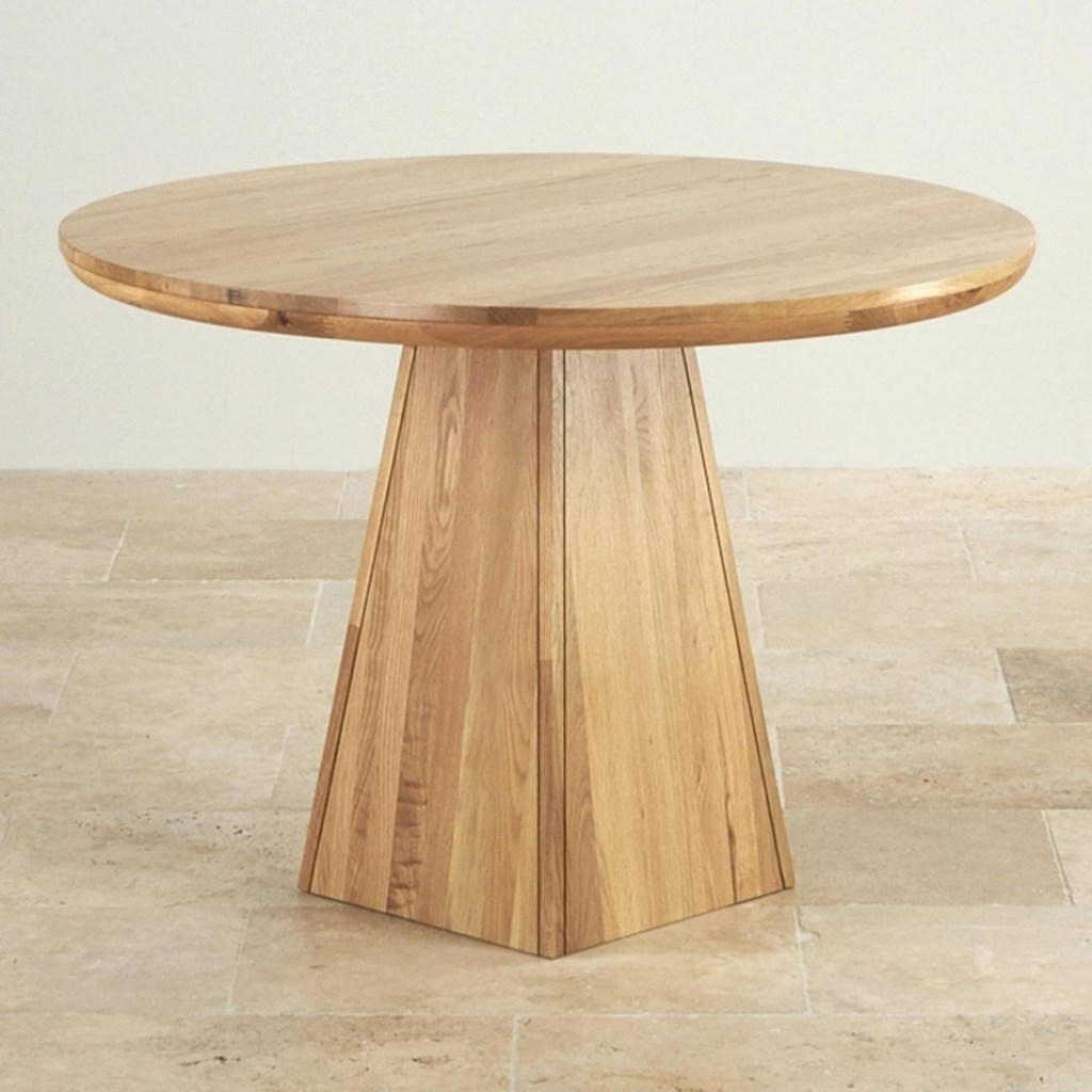 round oak dining table designs solid wood for sale