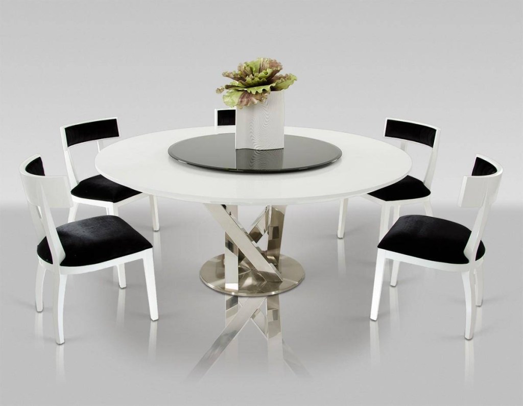 vig ax spiral dining table in white lacquer