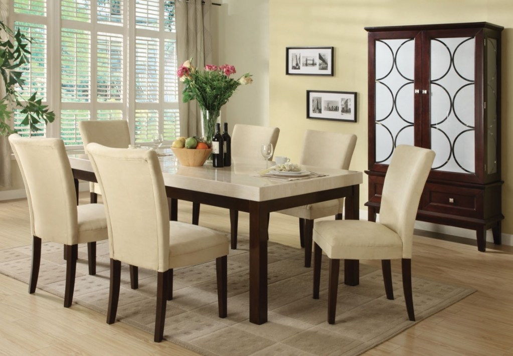 marble top dining table set ideas on foter