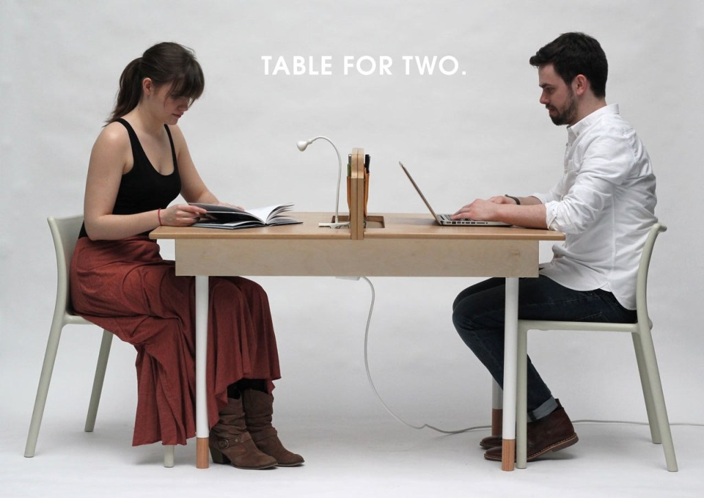 a working desk for two a dining table for six