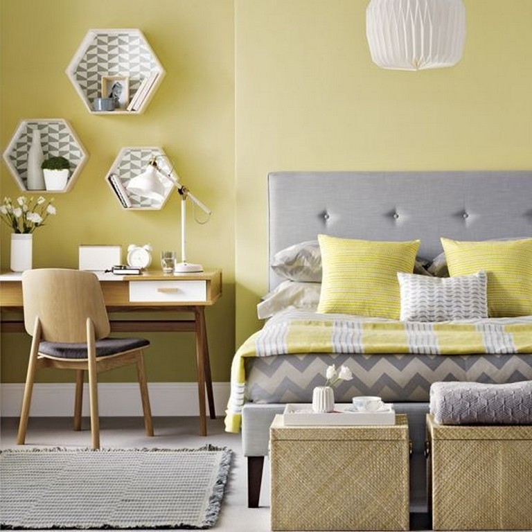 25 lovely yellow aesthetic bedroom decorating ideas