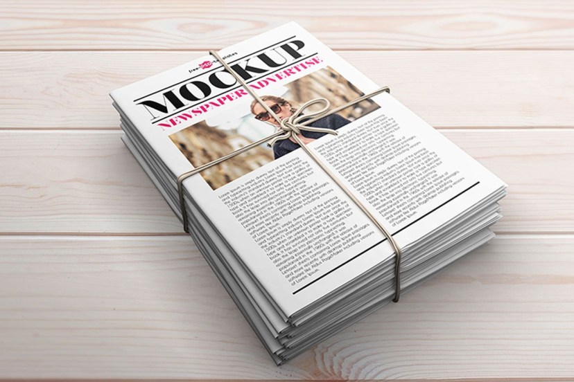30 newspaper mockups for entrepreneurs and editors