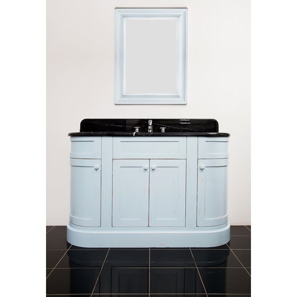 classic curved end bathroom vanity unit
