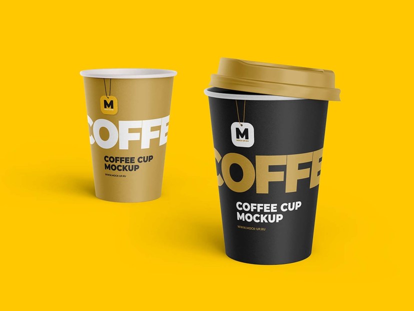 disposable tea and coffee cup mockup free mockup download