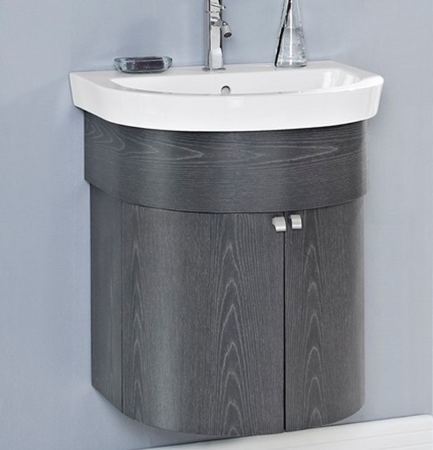 fairmont boulevard 24 curved wall mount vanity charcoal