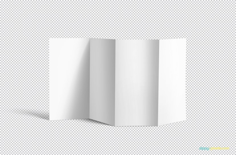 free 4 fold brochure mockup zippypixels
