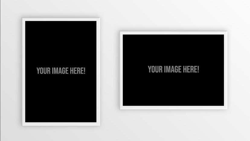free download posterframe mockup psd template photoshop