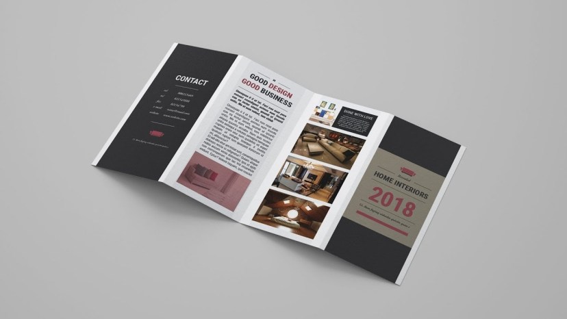 indesign tutorial creating a quad fold brochure in adobe indesign and mockup in adobe photoshop