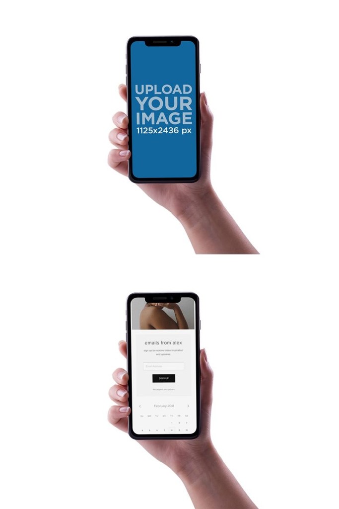 placeit woman hand holding an iphone 11 pro mockup against