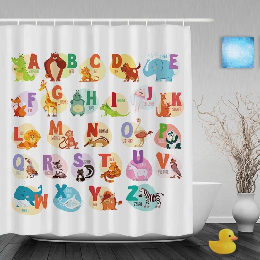 shower curtains shower curtain for kids bathroom sets minion