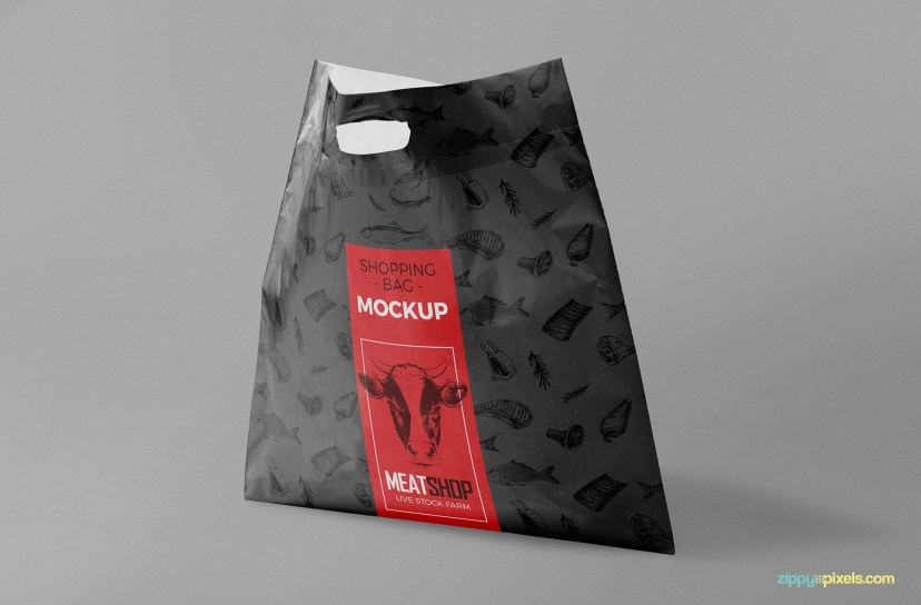 standing plastic bag mockup free psd zippypixels