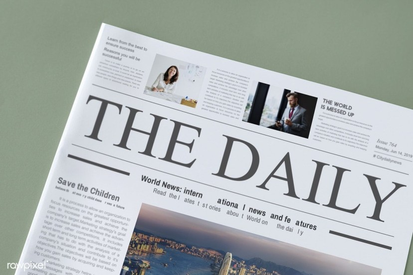 the daily news newspaper mockup free image rawpixel